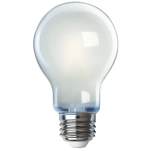 Feit Electric A1960/850/FIL/4 LED Bulb, General Purpose, A19 Lamp, 60 W Equivalent, E26 Lamp Base, Dimmable, Frosted Milky - pack of 4