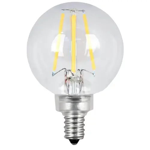 Feit Electric BPG1640/927CA/FIL Feit Electric BPG1640/927CA/FIL/2 LED Lamp, Globe, G16-1/2 Lamp, 40 W Equivalent, E12 Lamp Base, Dimmable - pack of 2