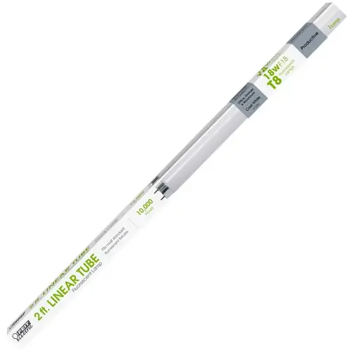 Feit Electric F18T8/CW/24 Fluorescent Bulb 18 W T8 1" D X 24" L Cool White Linear 4100 K Clear