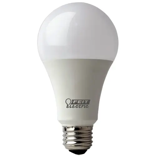 Feit Electric OM100/950CA10K2 LED Bulb, General Purpose, A21 Lamp, 100 W Equivalent, E26 Lamp Base, Daylight Light Pair Clear