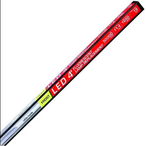 Feit Electric T4819/LEDIF/41K-XCP4 LED Ballast Lamp, Linear, T8 Lamp, G13 Lamp Base, White, Cool White Light - pack of 4