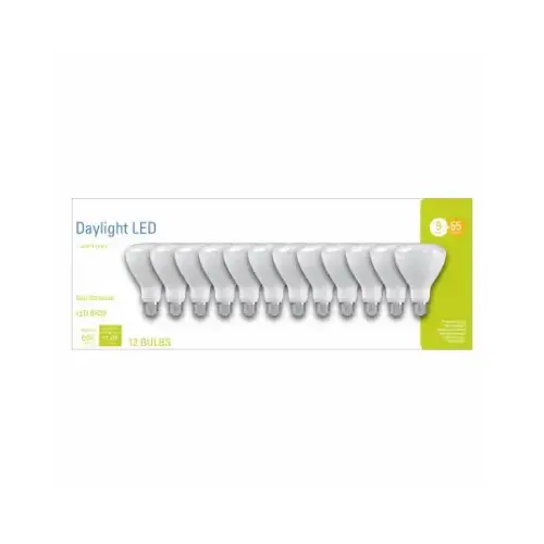 GE Lighting 93130393 LED Soft White Light Bulbs, BR30 Base, 5000K, 650 Lumens, 9 Watts - pack of 12