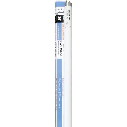 Sylvania 23121-XCP6 Fluorescent Bulb, 30 W, T8 Lamp, Medium Lamp Base, 1897 Lumens, 4200 K Color Temp, Cool White Light - pack of 6