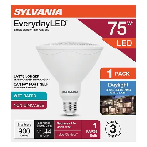 Sylvania 42036 Sylvania LED Light Bulb, PAR38 Lamp, Daylight
