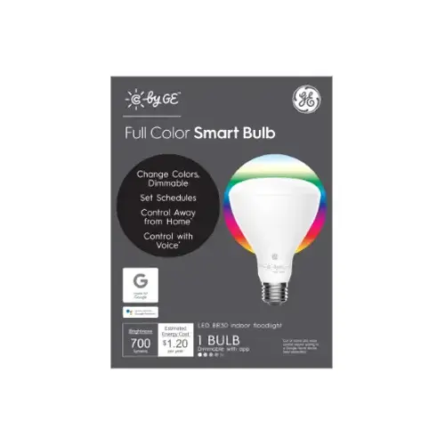 C by GE 93103487 LED Smart Bulb BR30 E26 (Medium) Color Changing 65 W Frosted