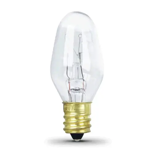 Feit Electric BP7C7/4/RP BULB INCAN NIGHT CRD SW CLR 7W - pack of 4