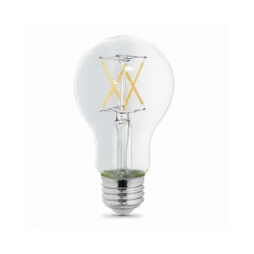 Feit Electric BPA1940CL927CAFIL2RP LED Light Bulbs, A19, Soft White, 450 Lumens, 5-Watts Pair