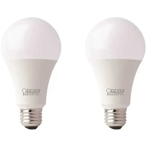 Feit Electric OM100/930CA10K/2 100-Watt Equivalent Bright White (3000K) A19 CEC Title 24 Compliant LED Light Bulb