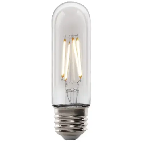 Feit Electric T10/CL/VG/LED-XCP4 LED Bulb, Decorative, T10 Lamp, 40 W Equivalent, E26 Lamp Base, Dimmable, Clear - pack of 4