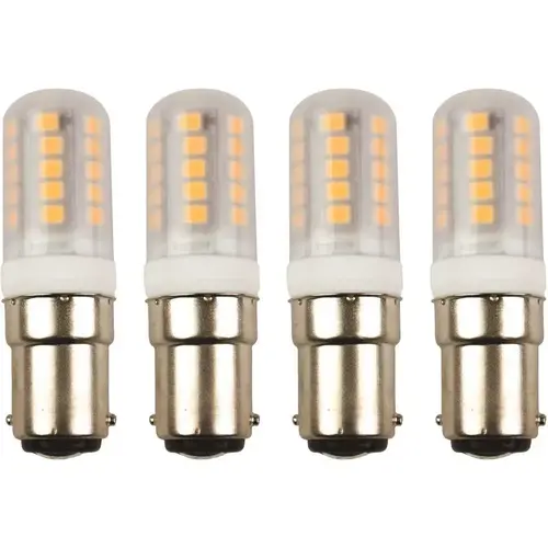 Newhouse Lighting BA-2320-4 20-Watt Equivalent T5 with BA15D Base, 120-Volt LED Light Bulb Warm White - pack of 4