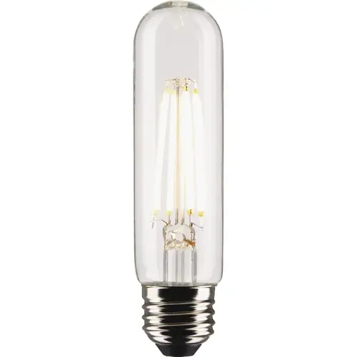 Satco S21865 60W Equivalent T10 Medium Base 2700K Clear LED Bulb - pack of 2
