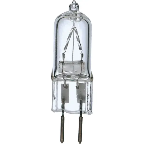 Satco S3419 100W 120V Clear Bi-Pin GY6.35 Base T4 Halogen Special Purpose Light Bulb