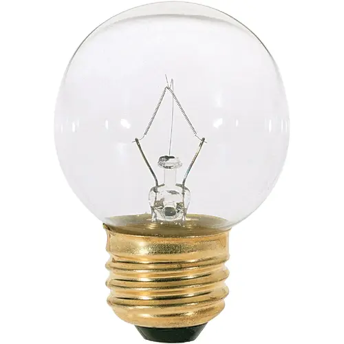 Satco S4538 25W Clear Medium G16.5 Incandescent Globe Light Bulb
