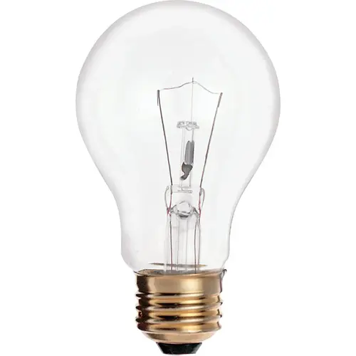 Satco S6040 25W Clear Medium Base A19 Incandescent Light Bulb - pack of 2