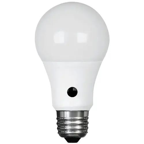 Feit Electric A800927CADDLEDI I intellibulb LED Bulb, General Purpose, Dusk-to-Dawn, A19 Lamp, E26 Lamp Base White