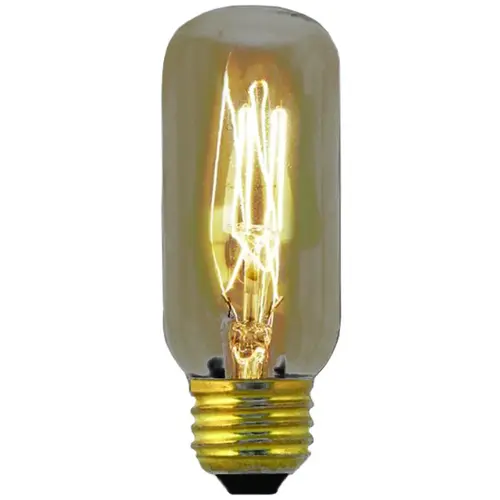 Feit Electric BP60T12/RP/60T12 Incandescent Bulb, 60 W, T12 Lamp, Medium E26 Lamp Base, 150 Lumens, 2200 K Color Temp