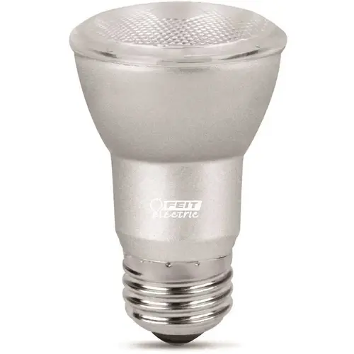 Feit Electric BPPAR16DM/930CA-XCP4 LED Bulb, Flood/Spotlight, PAR16 Lamp, 45 W Equivalent, E26 Lamp Base, Dimmable, Silver - pack of 4