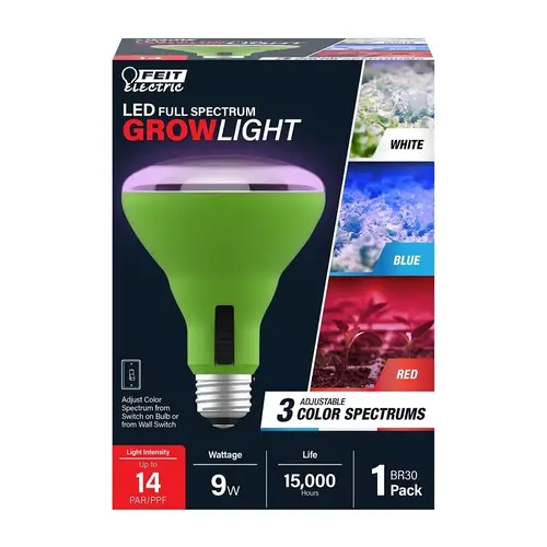 Feit Electric BR30ADJ/GRW/LED/H BULB GROW PLNT LED BR30 4WY 9W