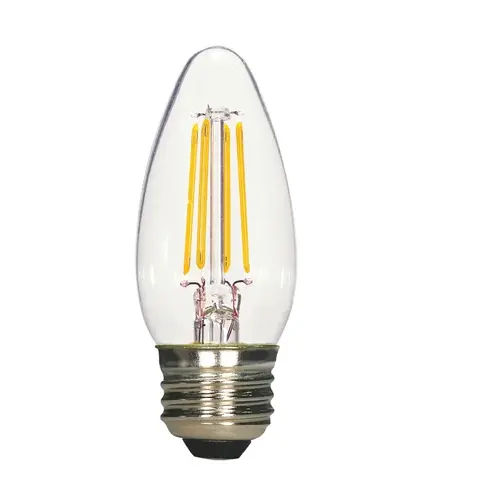 Satco S21730 LED Bulb . B11 E26 (Medium) Natural Light 40 W Clear Pair