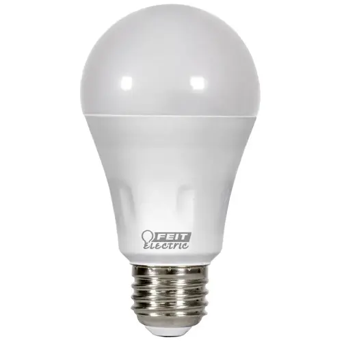 Feit Electric BPA19/BLASERLED LED Bulb, General Purpose, A19 Lamp, 40 W Equivalent, E26 Lamp Base, 3000 K Color Temp Clear