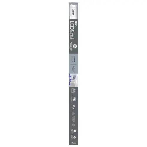 Feit Electric T818/840/LED-XCP12 TUBE LT LED T8 CW 4K 18W 18IN - pack of 12