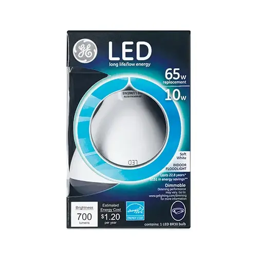 GE 89936 LED Bulb BR30 E26 (Medium) Soft White 65 W Frosted