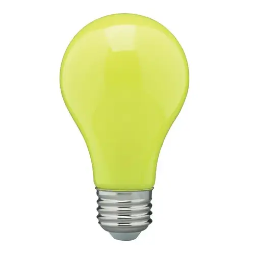 Satco S14987 LED Bulb A19 E26 (Medium) Yellow 60 Watt Equivalence Ceramic