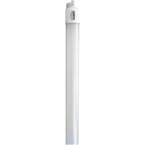 Satco S29918-XCP10 59W Equivalent 96 In. Cool White T8 Single Pin Ballast Bypass DLC Certified LED Tube Light Bulb - pack of 10