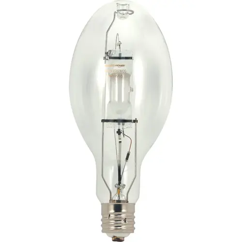 Satco S5829 175W Clear ED28 Mogul Screw Metal Halide High-Intensity Light Bulb