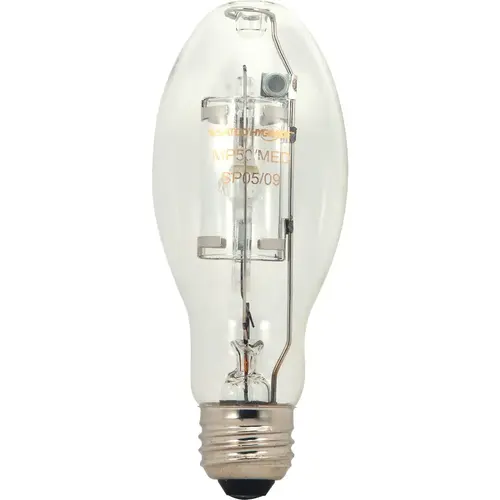 Satco S5863 175W Clear ED17 Medium Metal Halide High-Intensity Light Bulb