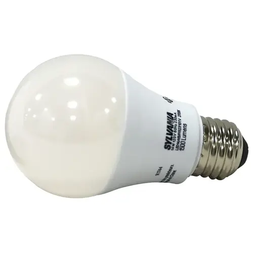 Sylvania 78101 LED Bulb, General Purpose, A19 Lamp, 100 W Equivalent, E26 Lamp Base, Frosted, Warm White Light - pack of 4