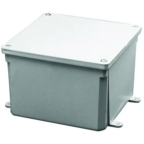 Carlon E989R-UPC E989R Molded Junction Box, Noryl, Recessed, Surface Mounting Gray