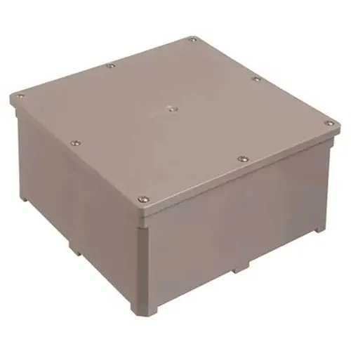 Carlon E989UUN 12 in. x 12 in. x 4 in. Box Junction Gray