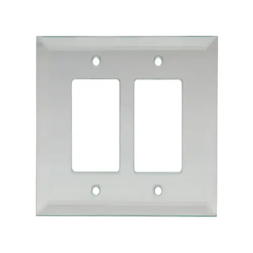 FHC MP13C Clear Double Decorator/Rocker Glass Mirror Plate