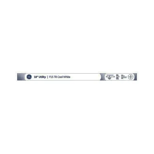 GE 10143 Fluorescent Bulb 15 W T8 1" D X 18" L Cool White Linear 4100 K Clear