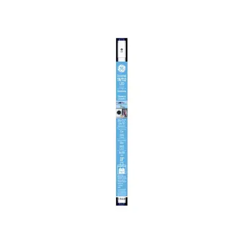 GE 37188-XCP6 LED Linear Tube LED T8 and T12 Sunlight 18" G13 (Medium Bi-Pin) T8 LED Light Bulb 0 Watt Equivalence Clear - pack of 6
