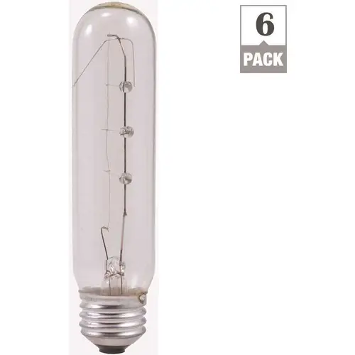 Sylvania 18491 BULB TUB CLR T10 MED AL BS 25W