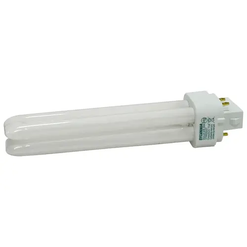 Sylvania 20941 Compact Fluorescent Bulb, 26 W, T4 Lamp, G24Q-3 Lamp Base, 1710 Lumens, 2700 K Color Temp