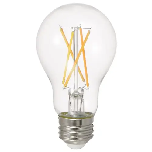 Sylvania 49826 Natural LED Bulb, General Purpose, A19 Lamp, 40 W Equivalent, E26 Lamp Base, Dimmable, Clear - pack of 4