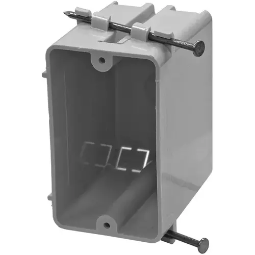 Cantex EZ18SNWV Outlet Box EZ Box New Work 18 cu in Rectangle PVC 1 gang Gray Gray
