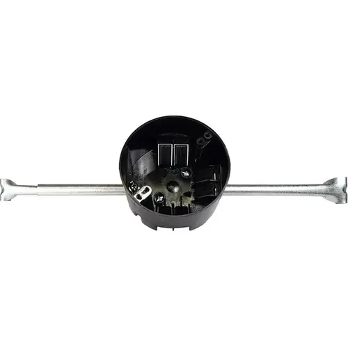 Cantex EZ20CHG Electrical Box w/Hanger Bar EZ Box New Work 20 cu in Round Polycarbonate Black Black