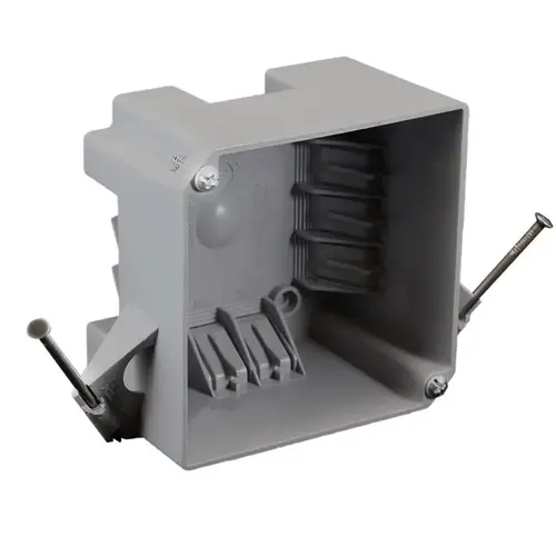Cantex EZ32XN Outlet Box Four Square Ez Box 32 Cu In 4"X4"X2-5/8" Gray