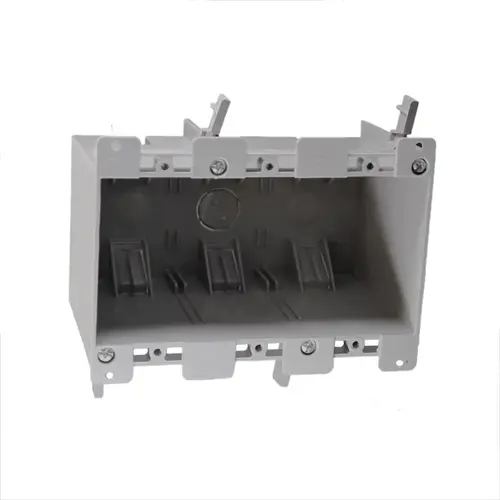Cantex EZ55TO Outlet Box EZ Box Old Work 55 cu in Rectangle PVC 3 gang Gray Gray