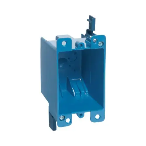 Carlon B114R-UPC Single Gang Old Work Electrical Box, 4-1/8 x 2-1/4 x 2-3/4 In. Deep Blue