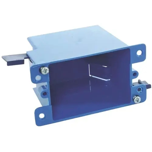 Carlon B114RB 1-Gang 14 cu. in. Old Work PVC Electrical Outlet Box Blue