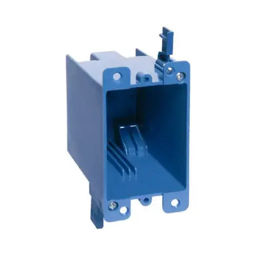 Carlon B120R Single Gang Old Work Electrical Box, 20-Cu. In., 4-1/8 x 2-5/16 x 5/8 In. Deep Blue