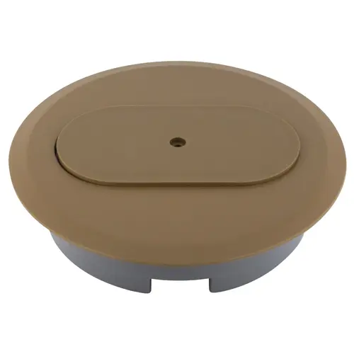 Carlon E97DSC 2-Gang Floor Box Cover Duplex Receptacle Caramel