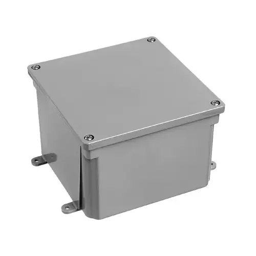 Carlon E989N-CAR 8 in. x 4 in. PVC Junction Box Gray