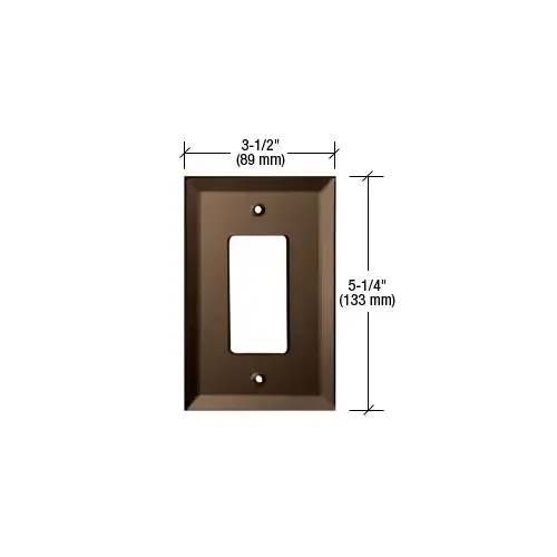 CRL GMP12B Bronze Designer Glass Mirror Plate