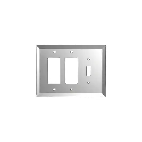 CRL GMP305G Gray Toggle Double Designer Glass Mirror Plate